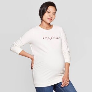 Embroidered Mama Sweatshirt